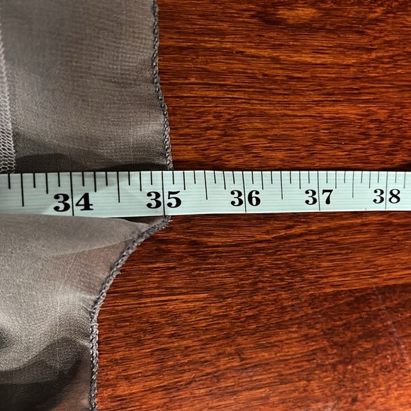 Pretty Angel Womens Open Crochet Tunic L Gray Pullover 3/4 Bell Sleeves Unique - Picture 11 of 12